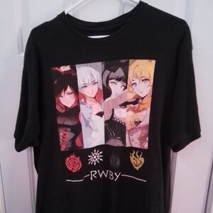 RWBY Anime Full Art Mens Size XL T-Shirt. Rooster Teeth Productions